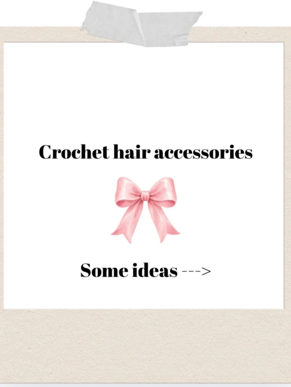 Crochet Hair accessories